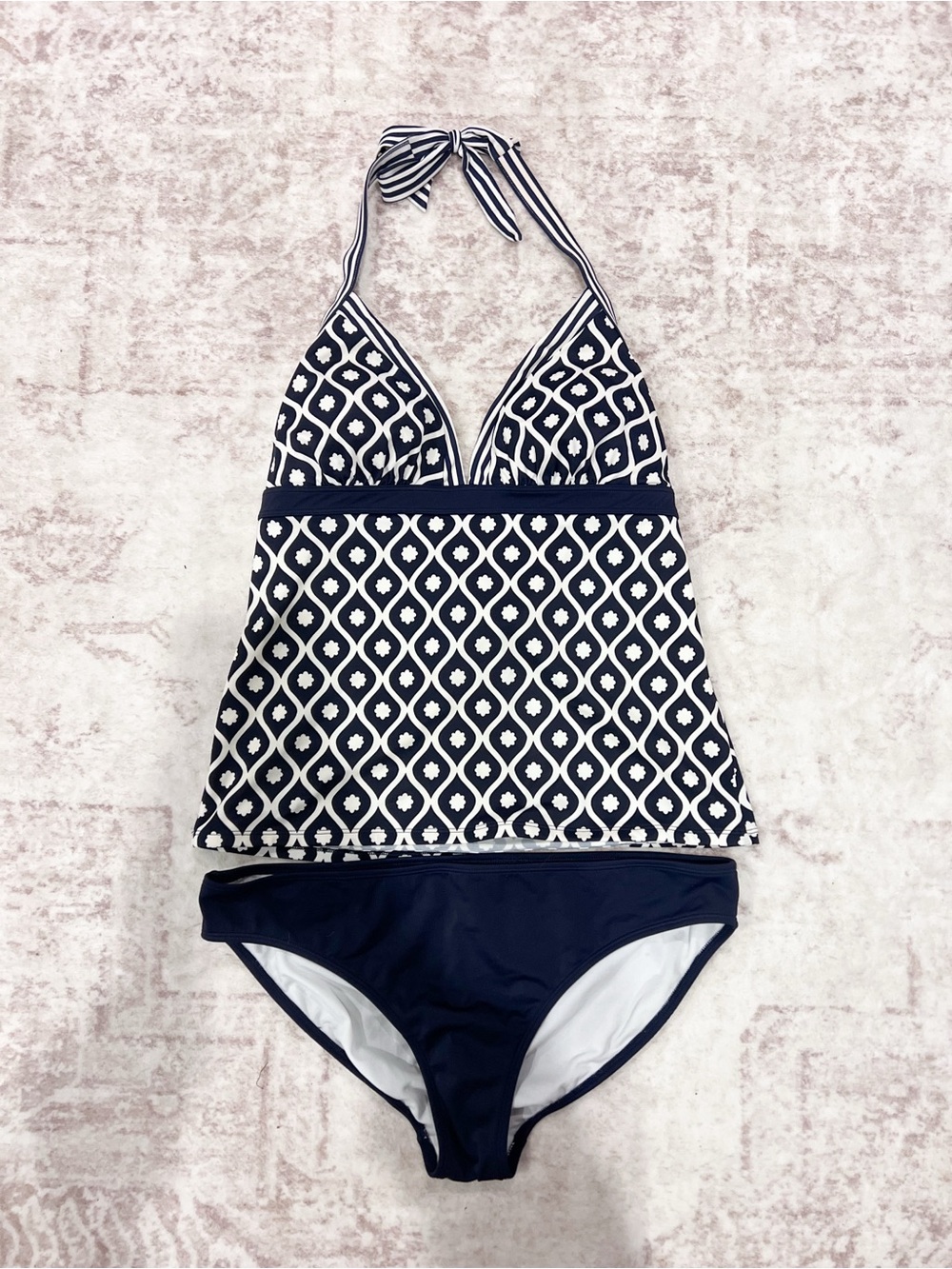 Boden Ischia Halter Tankini Top And Bottoms